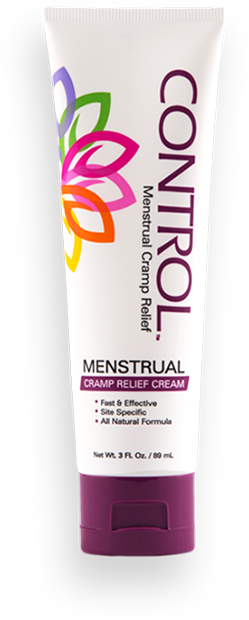 CONTROL, Menstrual Cramp Relief Cream, Topical Pain Relief for Period  Cramps and PMS, Period Relief Products, Fast and Effective, Easy to Use,  Safe
